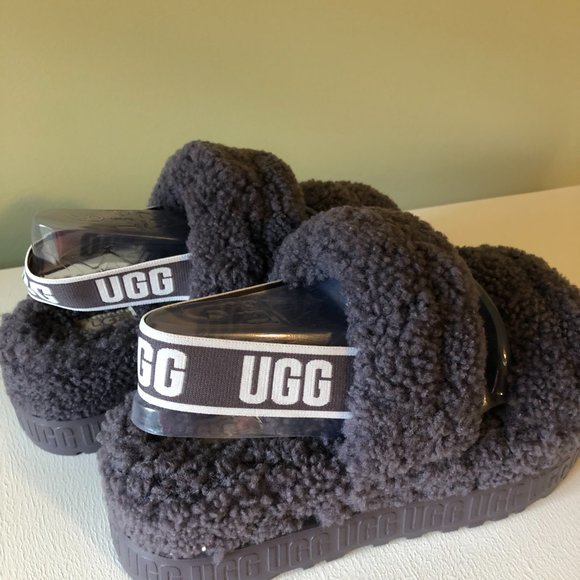 UGG Women's Oh Fluffita Sheepskin Slipper Slide Sandal 1120876 - Picture 2 of 8